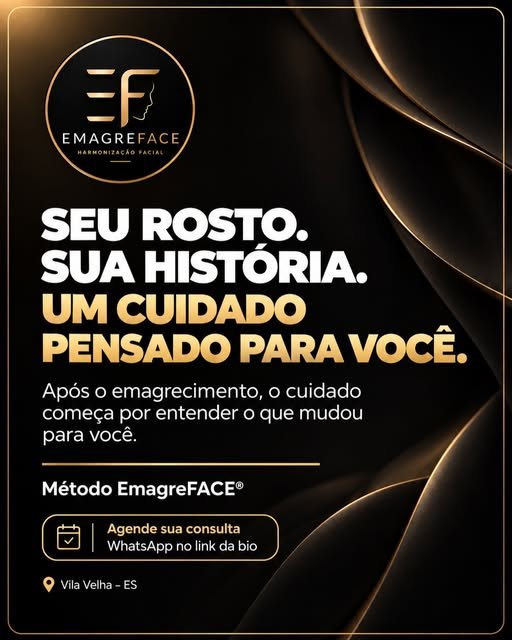 Manifesto EmagreFACE: Seu rosto. Sua história. Um cuidado pensado para você.